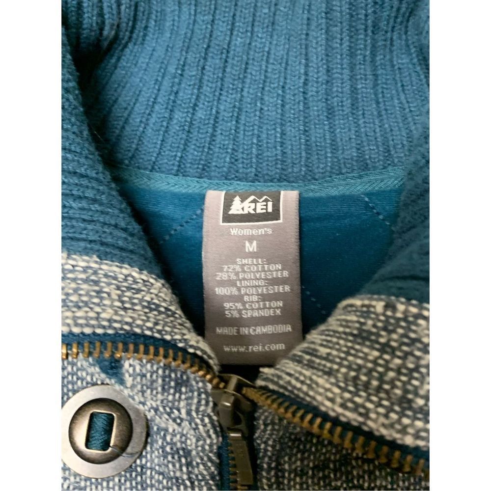 REI, Full Zip Up Vest, Shade of Blue and White, Medium, Used - Picture 8 of 12
